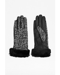 French Connection Ursula Faux Fur Trimmed Gloves
