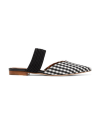 Malone Souliers Maisie Luwolt Med Gingham Canvas Mules