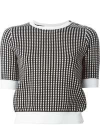Carven Gingham Check Sweater