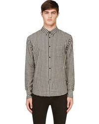 Band Of Outsiders Black White Flannel Gingham Shirt