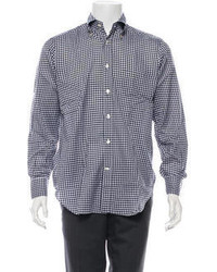 Kiton Gingham Button Up