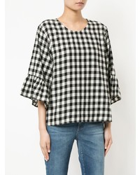 The Great Sweetie Check Ruffle Blouse