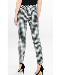Gingham Check Low Rise Editor Ankle Pant
