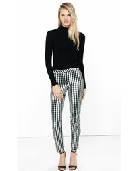 Gingham Check Low Rise Editor Ankle Pant
