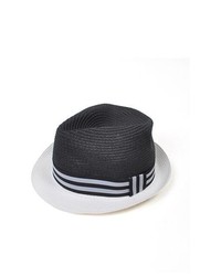 Selini Black And White Paper Thedappertie Fedora Hat Lxl H0571