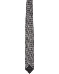Tom Ford Black Herringbone Tie