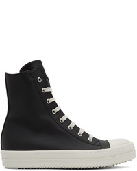 Rick Owens DRKSHDW Black Bumper High Top Sneakers