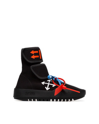 Off-White Black Red And Blue Cst 001 High Top Sneakers