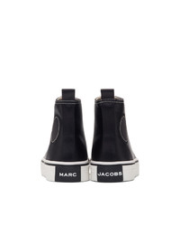 Marc Jacobs Black Redux Grunge Satin Sneakers