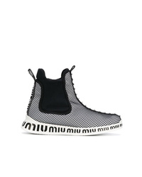 Miu Miu Embellished Mesh Sneakers
