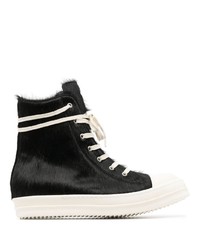 Rick Owens High Top Haircalf Sneakers