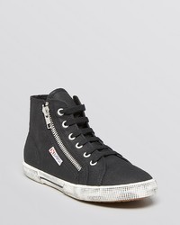 Superga Lace Up High Top Sneakers