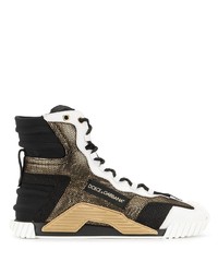 Dolce & Gabbana Panelled High Top Sneakers