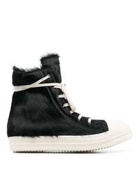 Rick Owens Strobe High Top Lace Up Sneakers