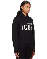 DSQUARED2 Black Be Icon Hoodie