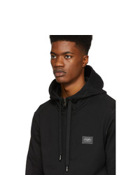 Dolce and Gabbana Black Scuro Zip Up Hoodie