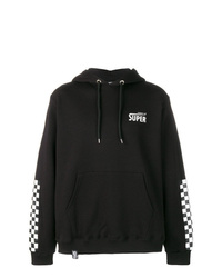 Vision Of Super Checkered Sleeve Logo Hoodie