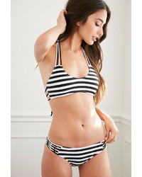 Forever 21 Striped Macrame Bikini Bottoms