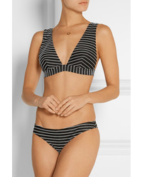 Zimmermann Trinity Wide Plunge Striped Bikini