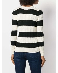Polo Ralph Lauren Striped Cable Knit Sweater