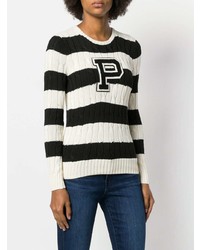 Polo Ralph Lauren Striped Cable Knit Sweater