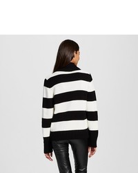 K By Kersh Striped Cardigan Sweater With Shawl Collar