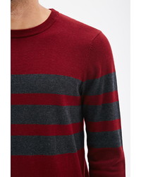 21men 21 Contrast Striped Sweater