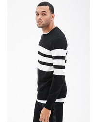 21men 21 Contrast Striped Sweater