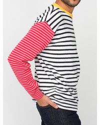 American Apparel Recycled Cotton Mixed Stripe Pullover