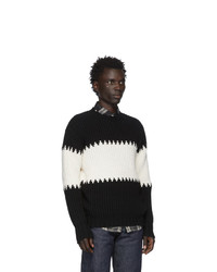 Officine Generale Black And White Bed Sweater