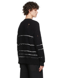 Isabel Benenato Black Cotton Sweater