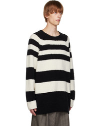 Dries Van Noten Black White Striped Sweater