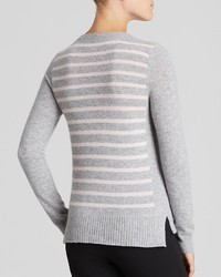 Bloomingdale's Dylan Gray Striped Cashmere Pullover