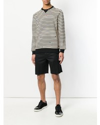 Ps By Paul Smith Embroidered Striped Sweatshirt