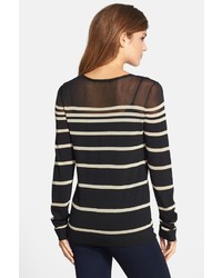 Vince Camuto Engineered Stripe Sweater