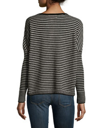 Philosophy Cashmere Cashmere Striped Sweater Blackflan