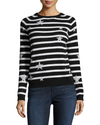 Philosophy Cashmere Cashmere Striped Sweater Blacksnow