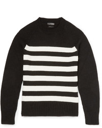 Tom Ford Slim Fit Striped Merino Wool Sweater