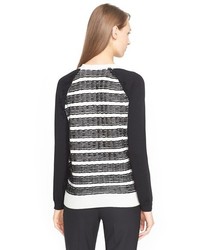 Cédric Charlier Stitch Stripe Merino Wool Sweater