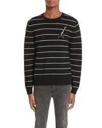 The Kooples Stripe Cotton Blend Sweater