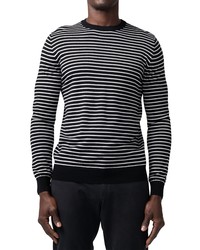 Good Man Brand Stripe Merino Wool Crewneck Sweater