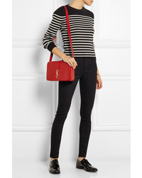 Saint Laurent Striped Cotton And Wool Blend Sweater