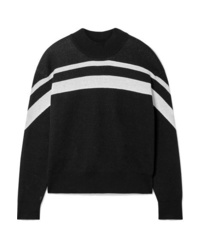 ATM Anthony Thomas Melillo Striped Cotton Blend Sweater