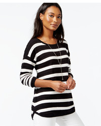 Maison Jules Striped Pullover Sweater Only At Macys