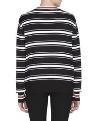 Givenchy Striped Side Zip Detail Sweater