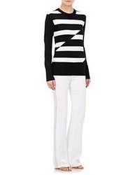 Edun Variegated Stripe Sweater Black