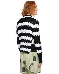 Vivienne Westwood White Black Chevron Sweater