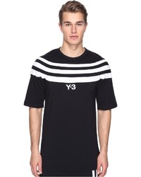 Yohji Yamamoto Adidas Y 3 By M 3 Stripe Short Sleeve Tee, $67
