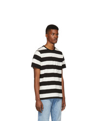 A.P.C. Black And White Striped Archie T Shirt