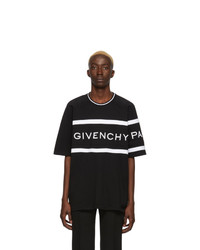 Givenchy Black Oversized Logo Band T Shirt